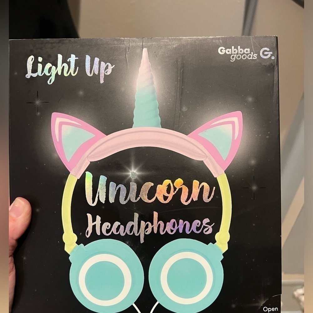 Light up unicorn headphones